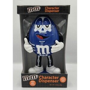 M&M Character Blue Skeleton Candy Figure Happy Halloween Candy Dispenser 2017